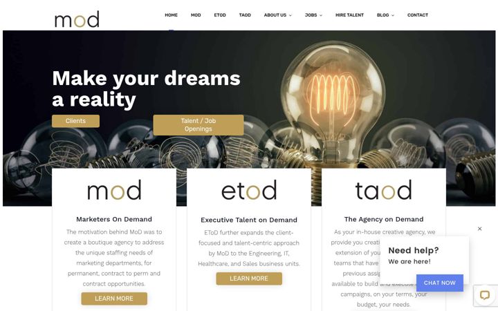 Screenshot of marketersondemand.com