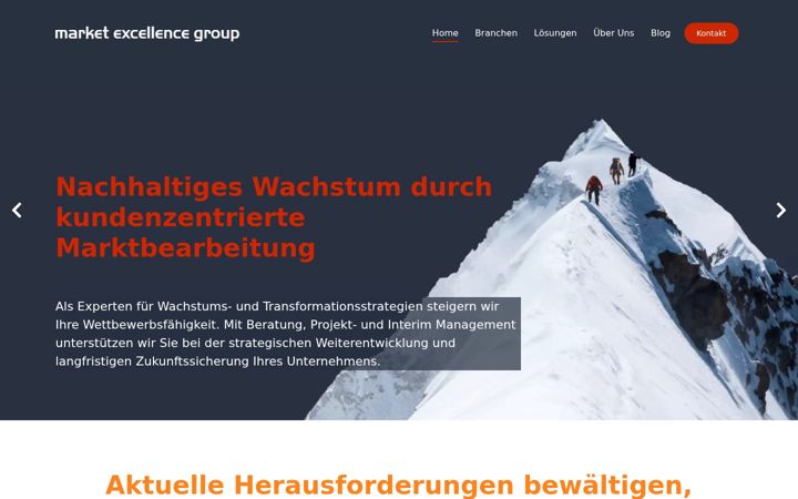 Screenshot of marketexcellencegroup.de