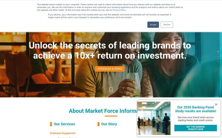 Screenshot of marketforce.com