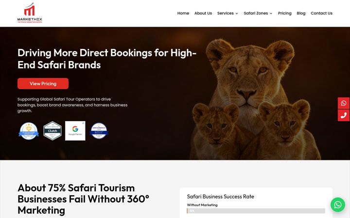 Screenshot of markethix.com