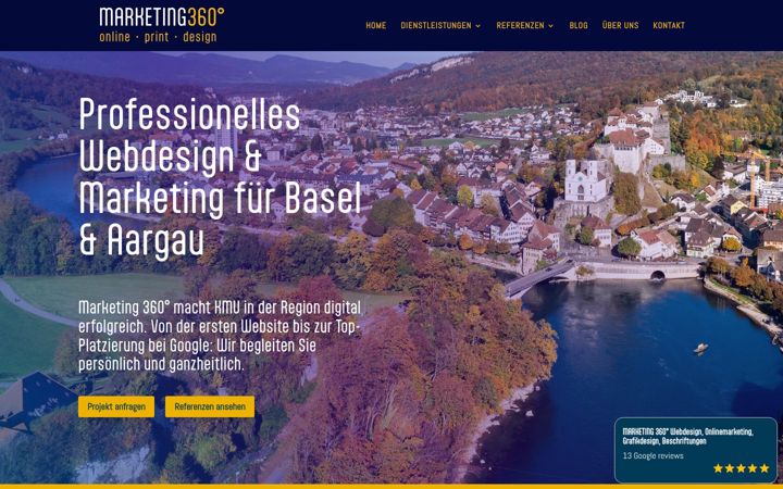 Screenshot of marketing-360.ch