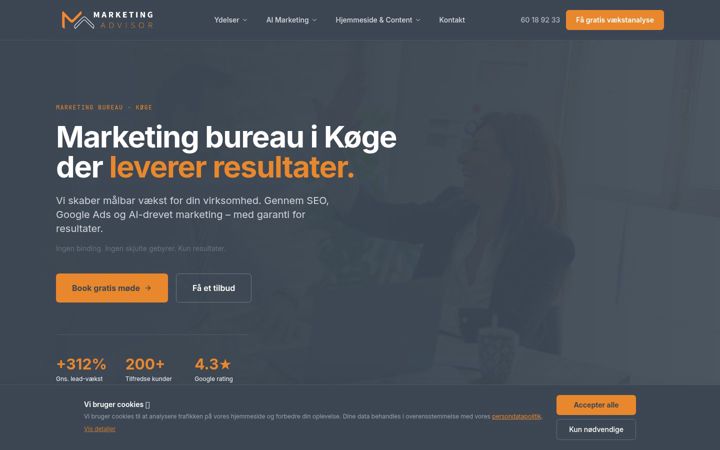 Screenshot of marketing-advisor.dk