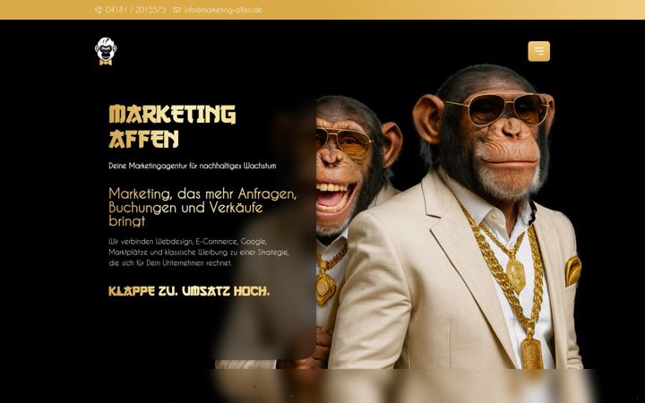 Screenshot of marketing-affen.de
