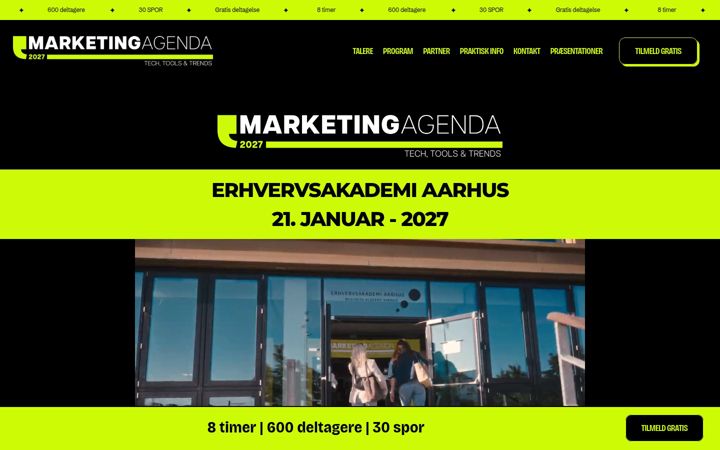 Screenshot of marketing-agenda.dk