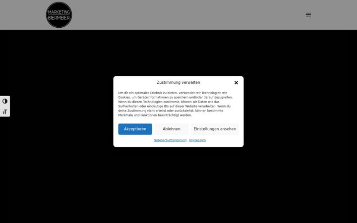 Screenshot of marketing-biermeier.de