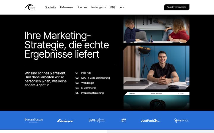 Screenshot van marketing-bigwave.de