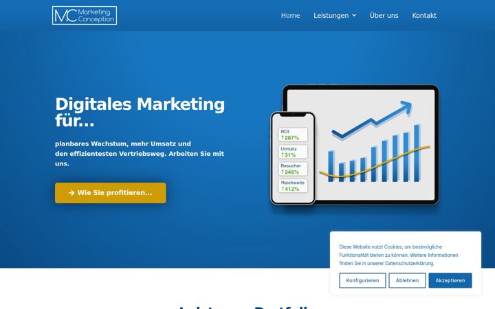 Screenshot of marketing-conception.de