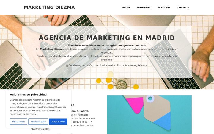 Screenshot of marketing-diezma.es