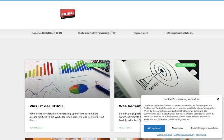 Screenshot of marketing-ecke.de