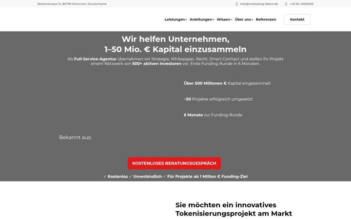 Screenshot of marketing-faktor.de