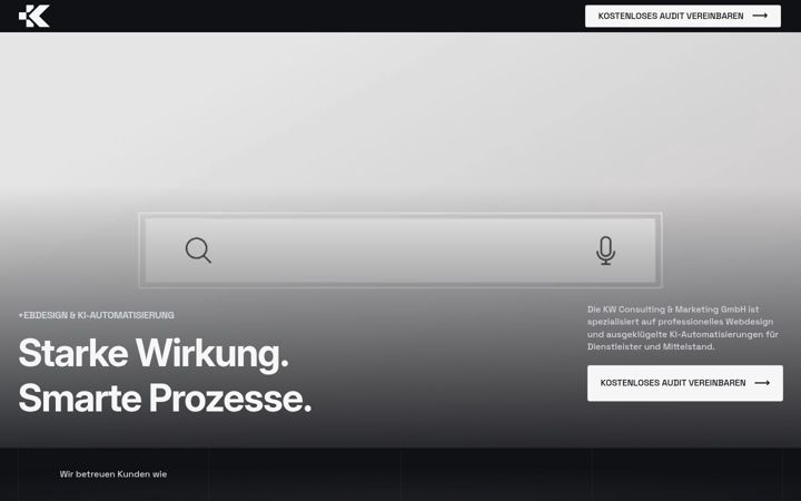 Ekraanipilt saidist marketing-kw.de