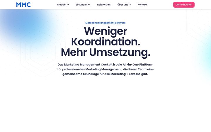 Screenshot of marketing-management-cockpit.de