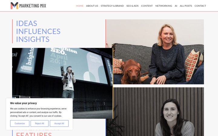 Screenshot of marketing-mix.co.uk