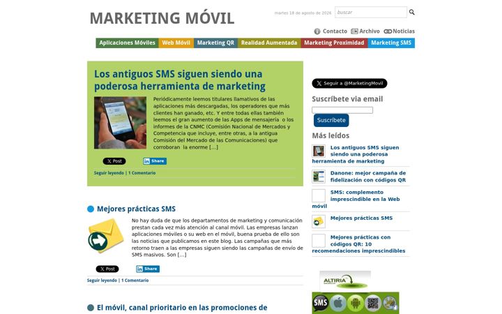 Screenshot of marketing-movil-sms.com