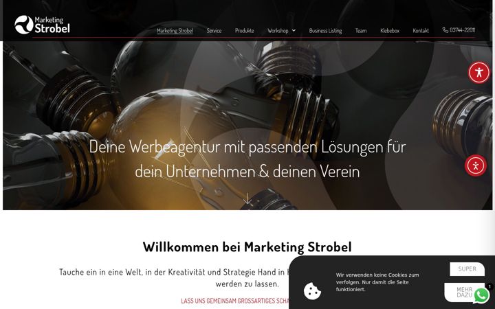 Screenshot of marketing-strobel.de