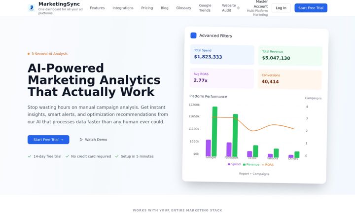 Screenshot of marketing-sync.com