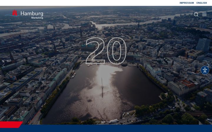 Screenshot of marketing.hamburg.de