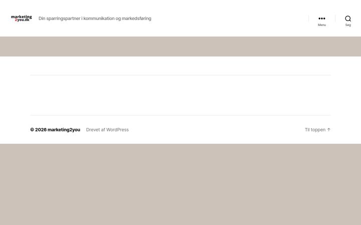 Screenshot of marketing2you.dk
