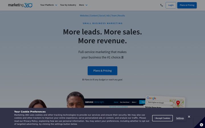 Screenshot of marketing360.com