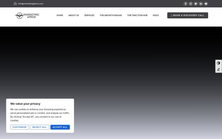 Screenshot of marketing4pros.com
