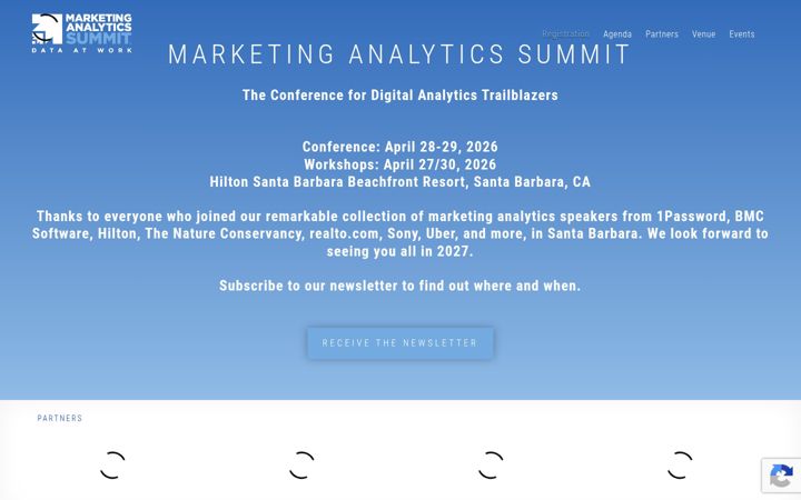 Screenshot of marketinganalyticssummit.com