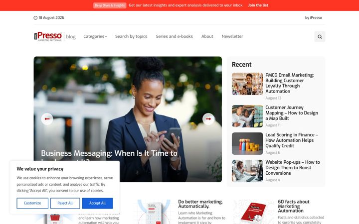 Screenshot of marketingautomagic.com