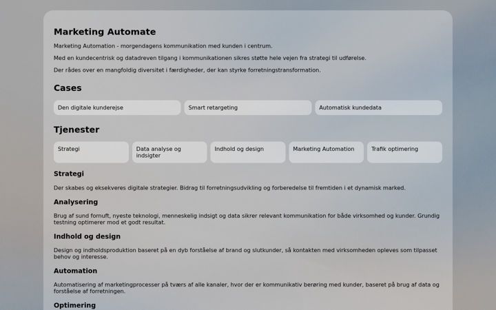 Screenshot of marketingautomate.dk