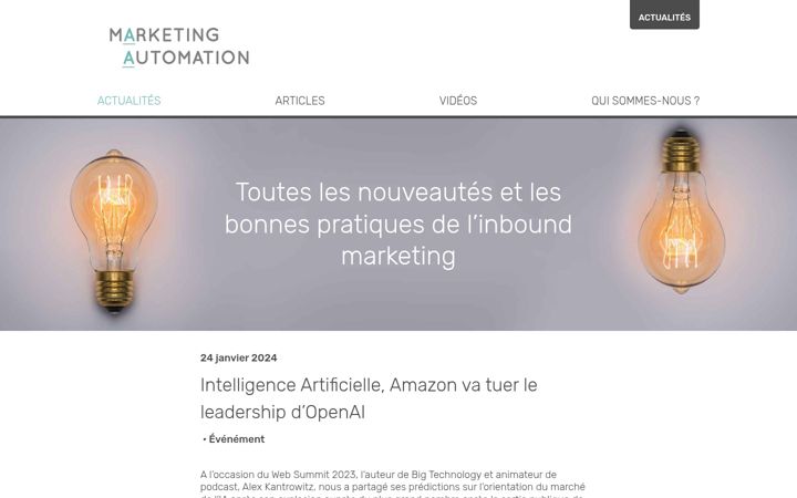 Screenshot of marketingautomation.fr