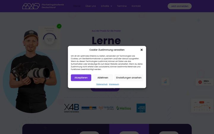 Screenshot of marketingcamp-deutschland.de