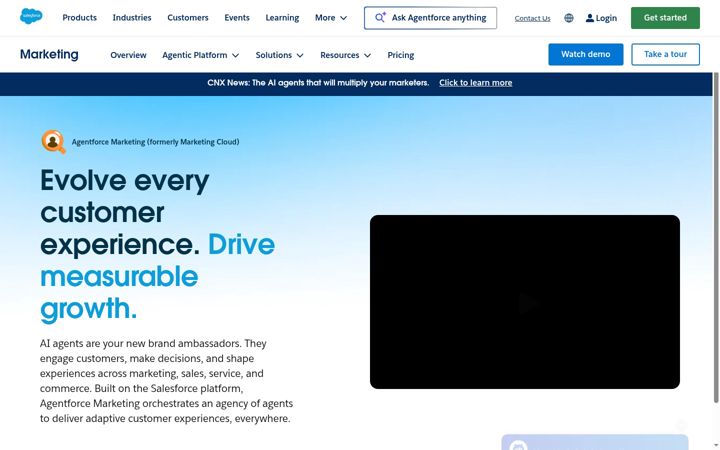 Screenshot of marketingcloud.com