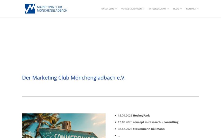 Screenshot of marketingclub-moenchengladbach.de