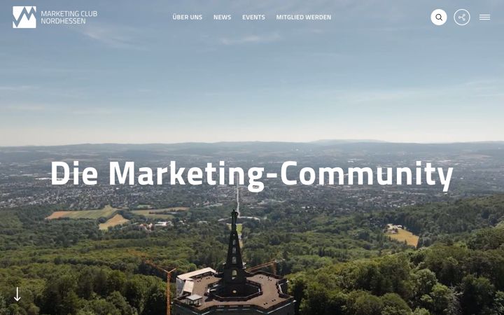 Screenshot of marketingclub-nordhessen.de