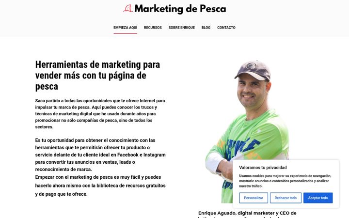 Screenshot of marketingdepesca.com