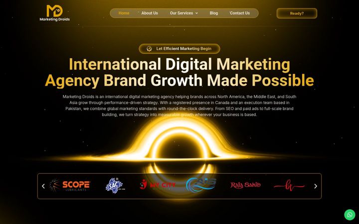 Screenshot of marketingdroids.com