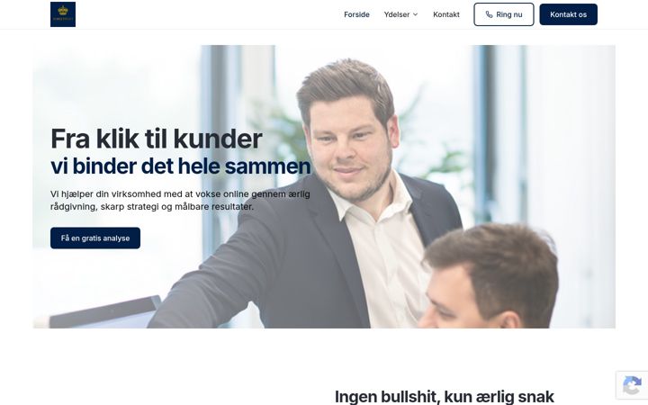 Screenshot of marketinget.nu