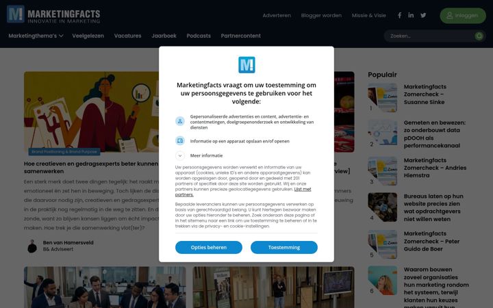 Screenshot of marketingfacts.nl