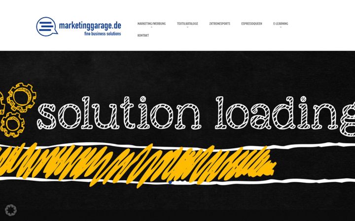 Screenshot of marketinggarage.de