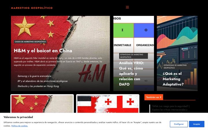 Screenshot of marketinggeopolitico.com