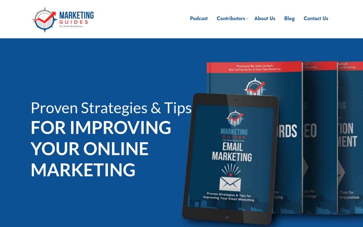 Screenshot of marketingguidesforsmallbusinesses.com