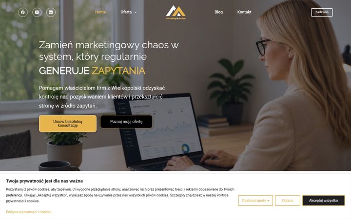 Screenshot of marketinginaction.pl