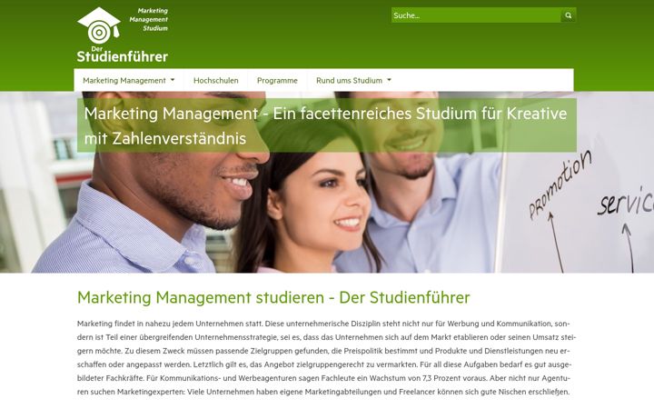 Screenshot of marketingmanagement-studium.de