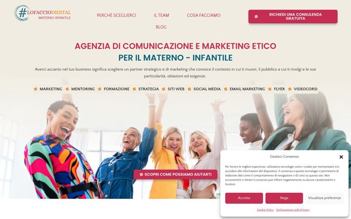 Screenshot of marketingmaternoinfantile.it