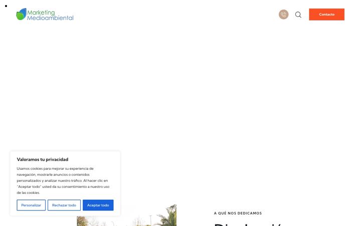 Screenshot of marketingmedioambiental.es