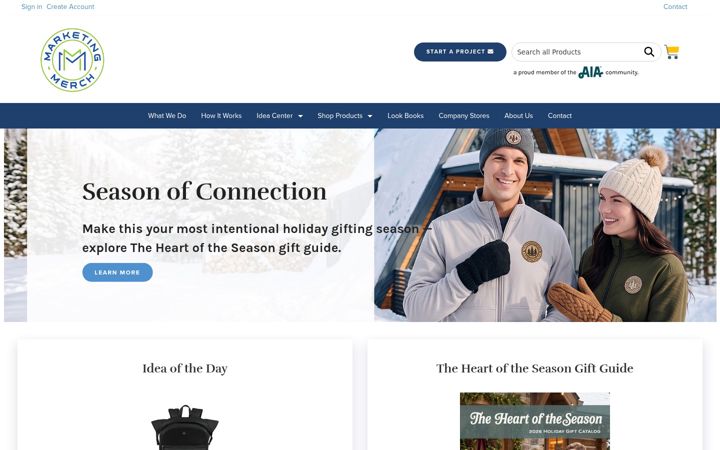 Screenshot of marketingmerch.com
