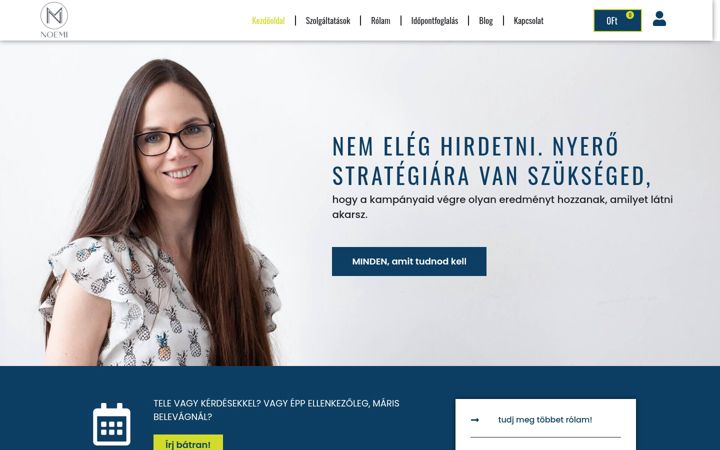 Screenshot of marketingnoemivel.hu