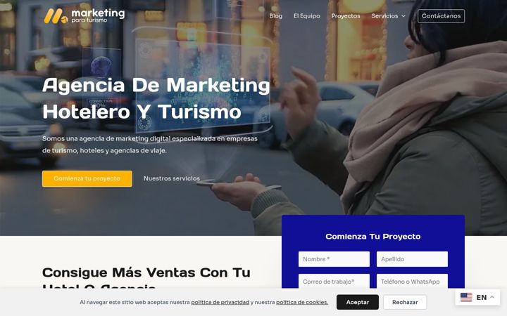 Screenshot of marketingparaturismo.com