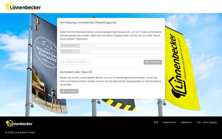 Screenshot of marketingportal-linnenbecker.de
