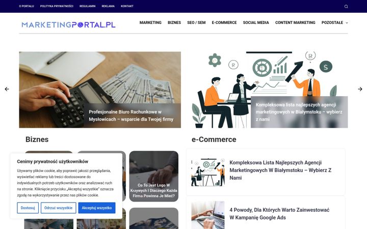 Screenshot of marketingportal.pl