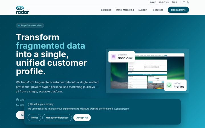 Screenshot of marketingradar.com