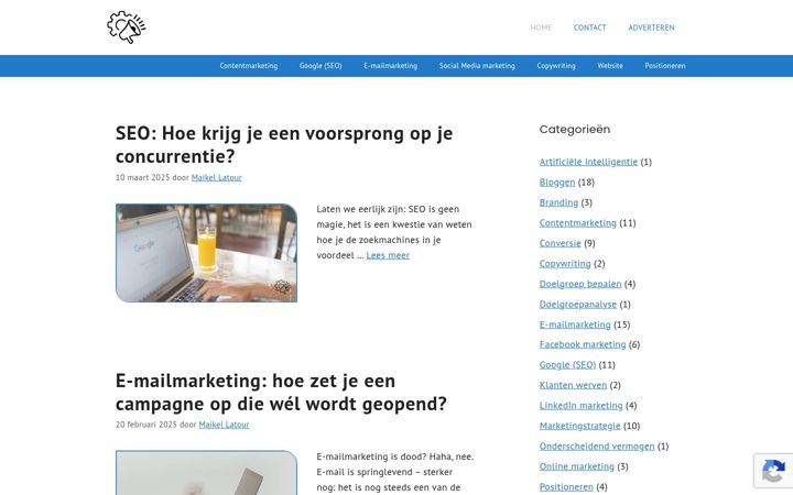 Screenshot of marketingschool.nl